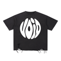 BLACK x VOID - Snow Washed Raw-Hem T-Shirt