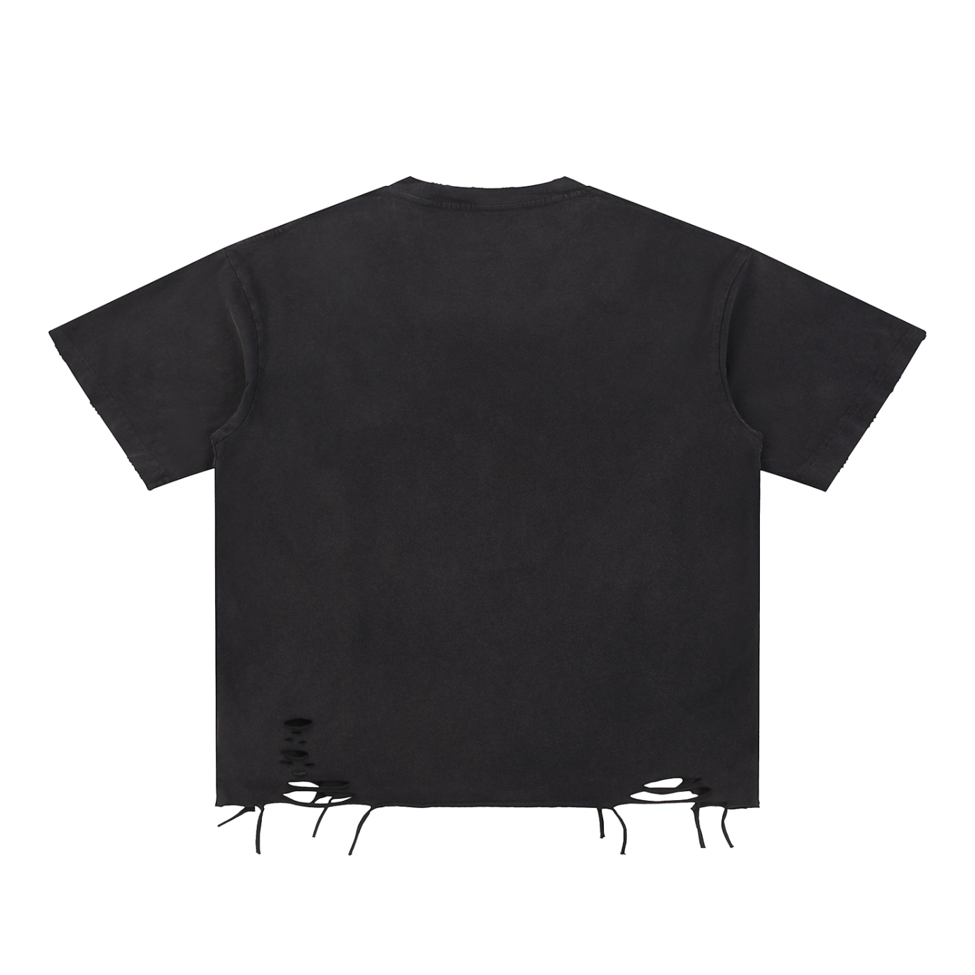 BLACK x VOID - Snow Washed Raw-Hem T-Shirt